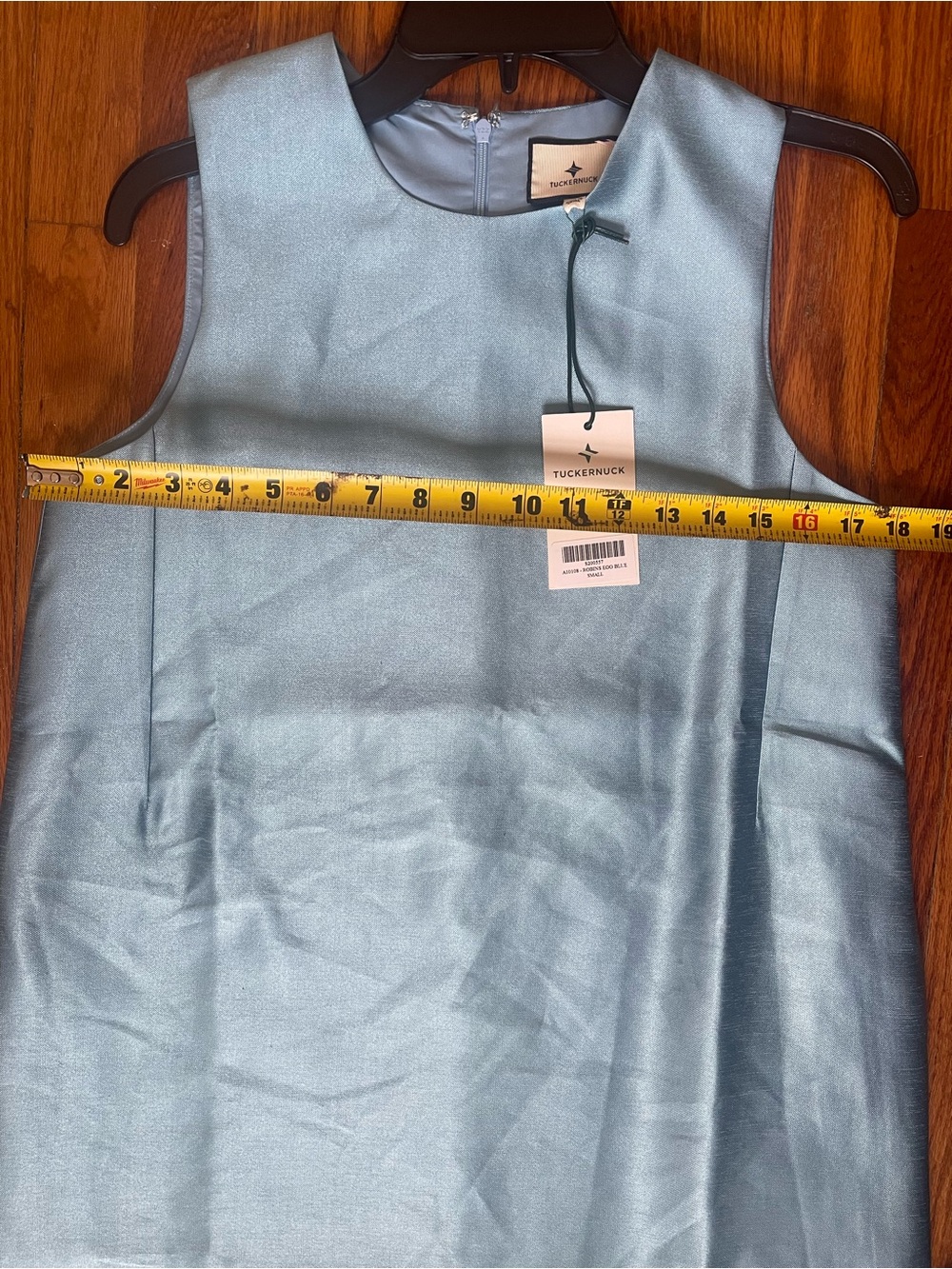 TUCKERNUCK
Robin Egg Blue Dupioni Marlowe Dress. Size small. NWT. - Picture 9 of 9
